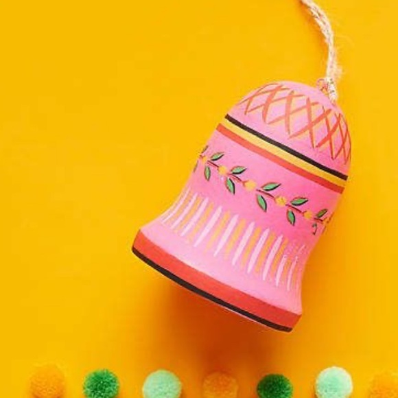 Anthropologie Other - Anthropologie Cindy wooden painted bell ornament new with tags